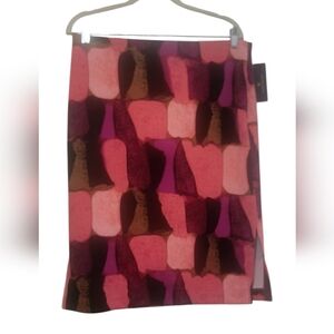 WORTHINGTON MULTI COLOR ABSTRACT SKIRT